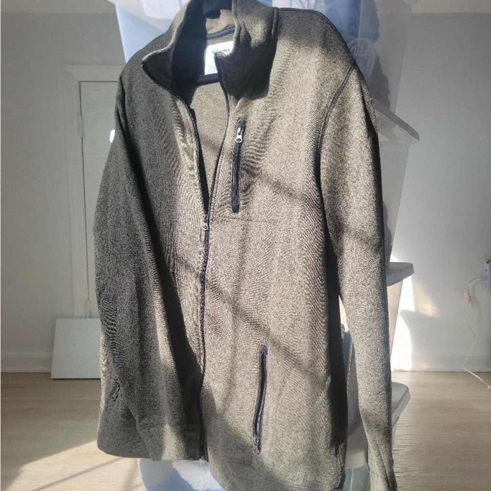 Sonoma Olive Green Zip-Up Jacket
